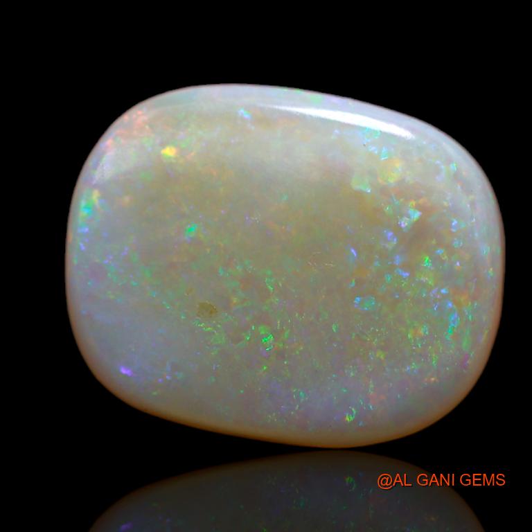 3.85 Cts Natural Australian Fire Opal Loose Gemstone Oval Cabochon 14x11x3 mm A-630