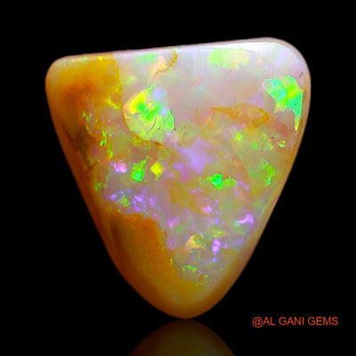 4.80 Cts Natural Australian Fire Opal Loose Gemstone Trillion Cabochon 11x11x6 mm A-631