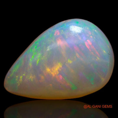 3.80 Cts Unheated Australian Fire Opal Loose Gemstone Pear Cabochon Natural 13x8x5 mm A-632