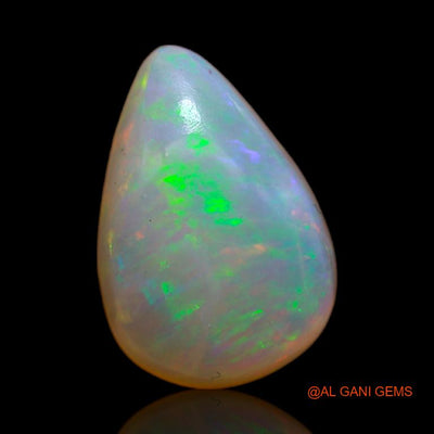 3.80 Cts Unheated Australian Fire Opal Loose Gemstone Pear Cabochon Natural 13x8x5 mm A-632