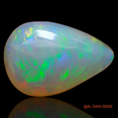 3.80 Cts Unheated Australian Fire Opal Loose Gemstone Pear Cabochon Natural 13x8x5 mm A-632