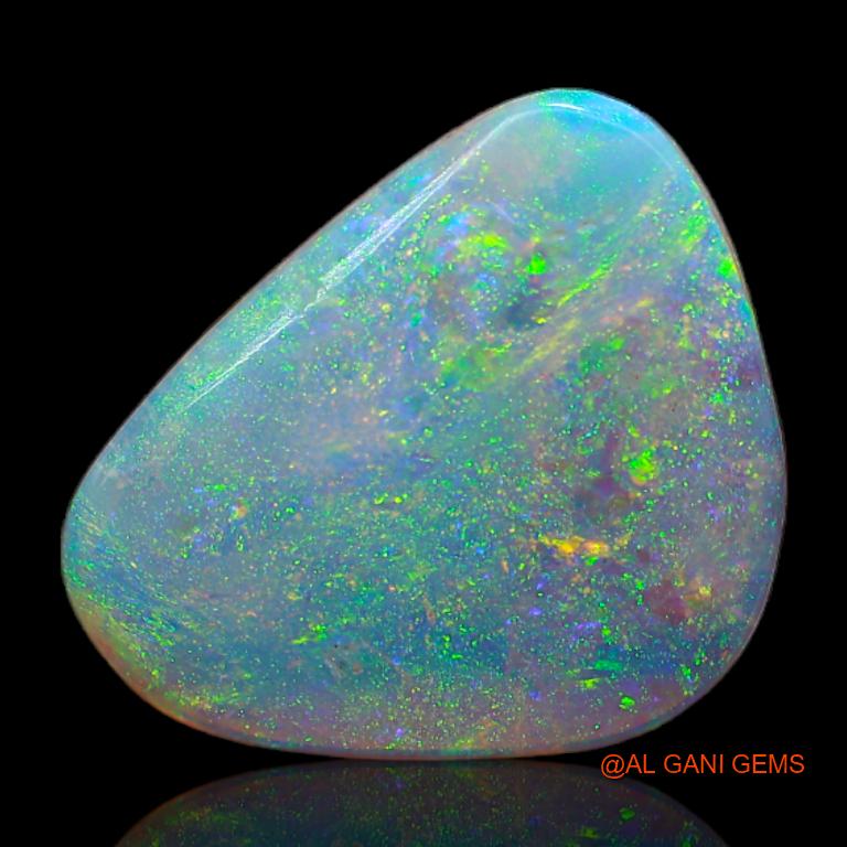 2.35 Cts Natural Australian Fire Opal Loose Gemstone Trillion Cabochon 14x10x4 mm A-636