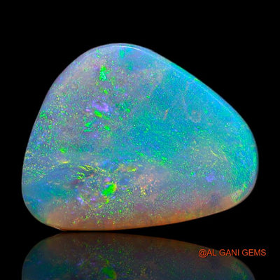 2.35 Cts Natural Australian Fire Opal Loose Gemstone Trillion Cabochon 14x10x4 mm A-636