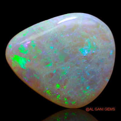 3.10 Cts Natural Australian fire Opal Loose Gemstone Fancy Cabochon 14x12x2 mm A-637