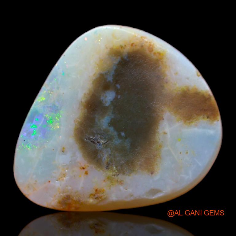 3.10 Cts Natural Australian fire Opal Loose Gemstone Fancy Cabochon 14x12x2 mm A-637