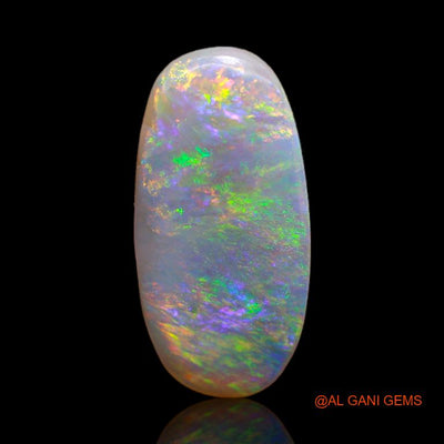 3.05 Cts Unheated Australian Fire Opal Loose Gemstone Oval Cabochon Natural 18x9x2 mm A-638