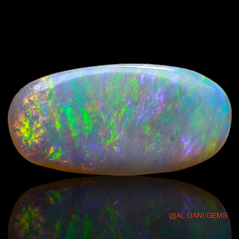3.05 Cts Unheated Australian Fire Opal Loose Gemstone Oval Cabochon Natural 18x9x2 mm A-638