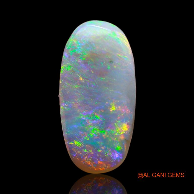 3.05 Cts Unheated Australian Fire Opal Loose Gemstone Oval Cabochon Natural 18x9x2 mm A-638