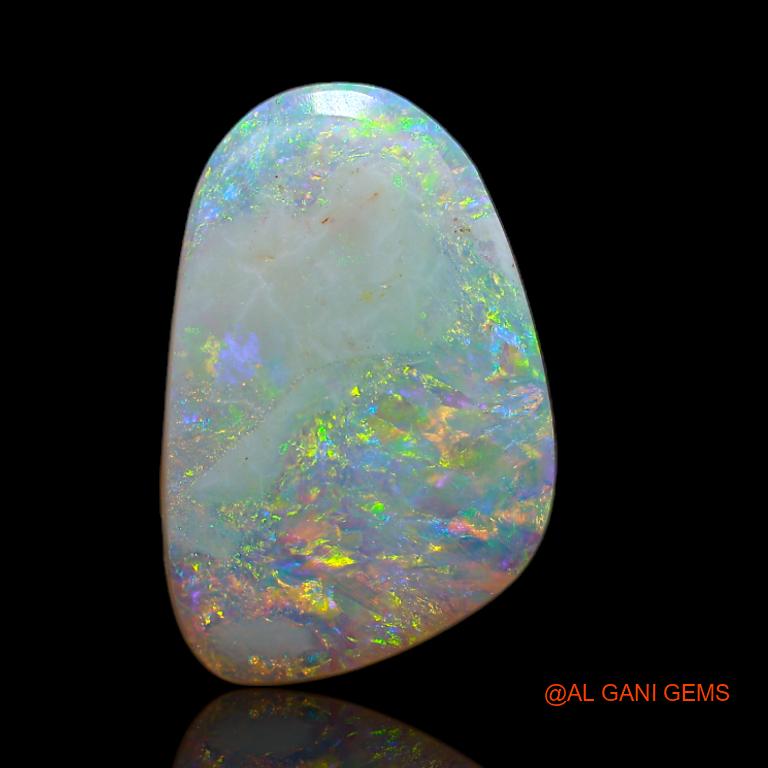 2.70 Cts Natural Australian Fire Opal Loose Gemstone Fancy Cabochon 15x10x2 mm A-640