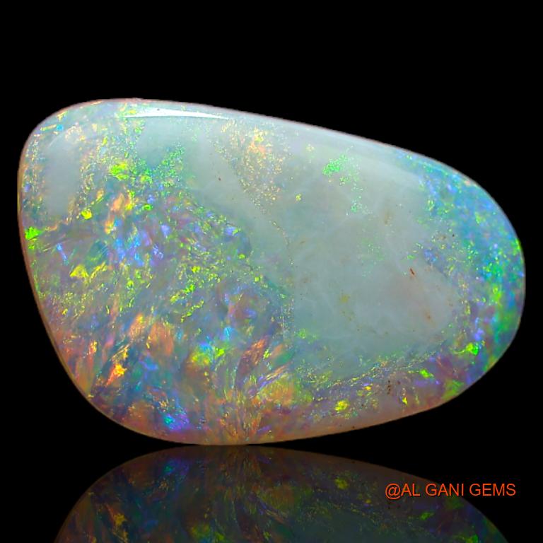2.70 Cts Natural Australian Fire Opal Loose Gemstone Fancy Cabochon 15x10x2 mm A-640