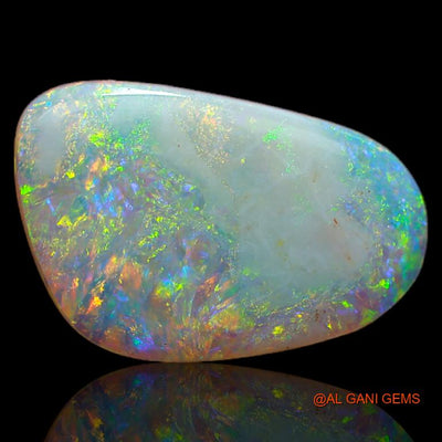 2.70 Cts Natural Australian Fire Opal Loose Gemstone Fancy Cabochon 15x10x2 mm A-640