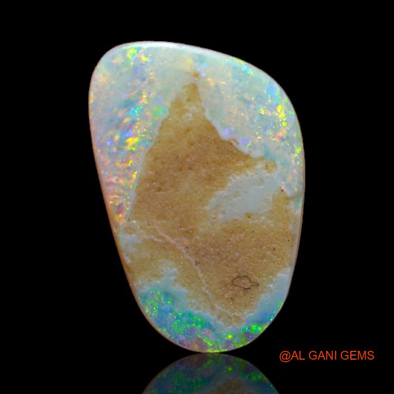 2.70 Cts Natural Australian Fire Opal Loose Gemstone Fancy Cabochon 15x10x2 mm A-640