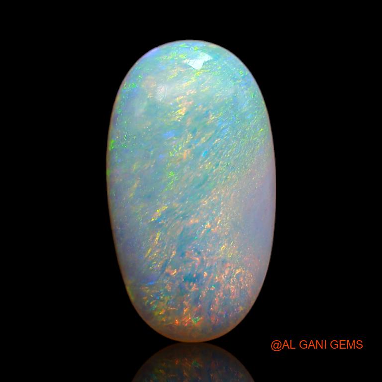 3.55 Cts Natural Australian Fire Opal Loose Gemstone Oval Cabochon 15x8x3 mm A-641