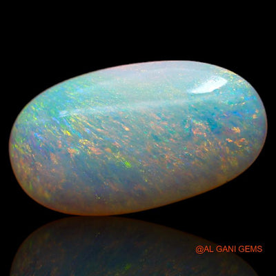 3.55 Cts Natural Australian Fire Opal Loose Gemstone Oval Cabochon 15x8x3 mm A-641