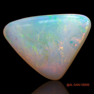Natural Fire Opal Gemstone 3.60 Cts Loose Trillion Cabochon From Australia 14x10x4 mm A-642