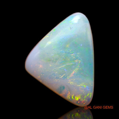 Natural Fire Opal Gemstone 3.60 Cts Loose Trillion Cabochon From Australia 14x10x4 mm A-642