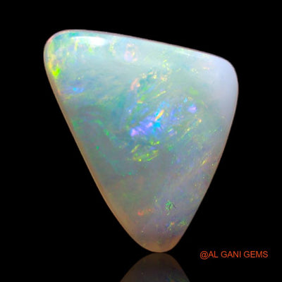 Natural Fire Opal Gemstone 3.60 Cts Loose Trillion Cabochon From Australia 14x10x4 mm A-642