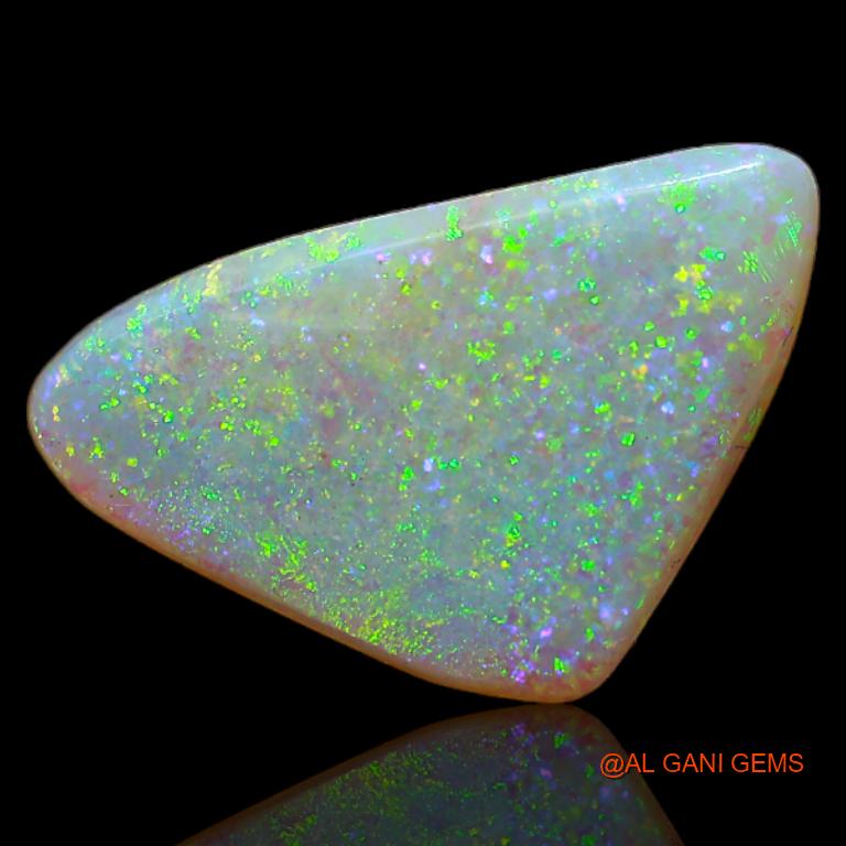 3.10 Cts Natural Australian Fire Opal Loose Gemstone Trillion Cabochon 15x9x3 mm A-644