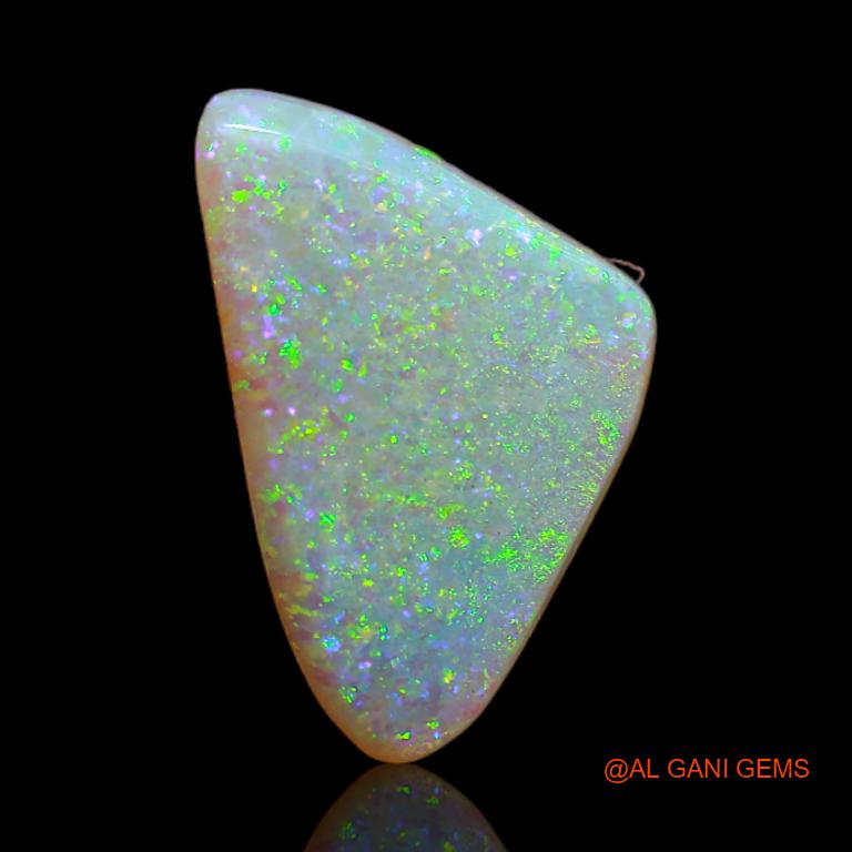 3.10 Cts Natural Australian Fire Opal Loose Gemstone Trillion Cabochon 15x9x3 mm A-644