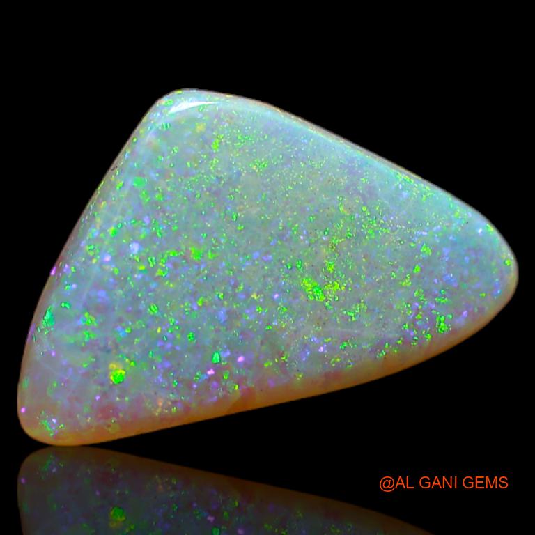 3.10 Cts Natural Australian Fire Opal Loose Gemstone Trillion Cabochon 15x9x3 mm A-644