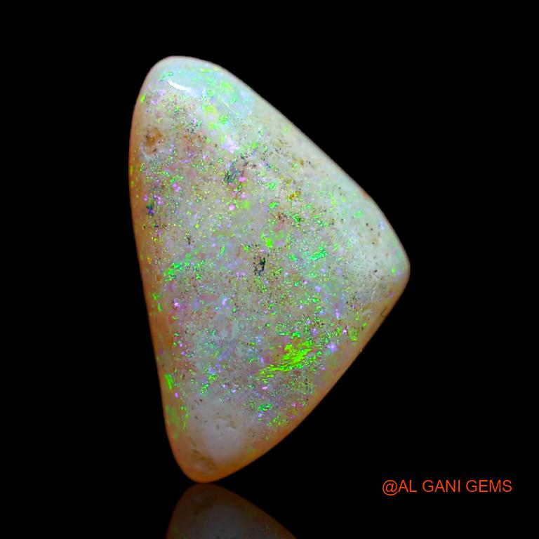 3.10 Cts Natural Australian Fire Opal Loose Gemstone Trillion Cabochon 15x9x3 mm A-644