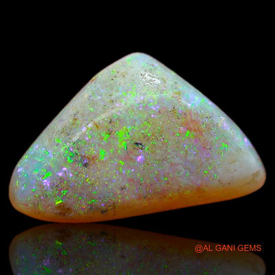 3.10 Cts Natural Australian Fire Opal Loose Gemstone Trillion Cabochon 15x9x3 mm A-644