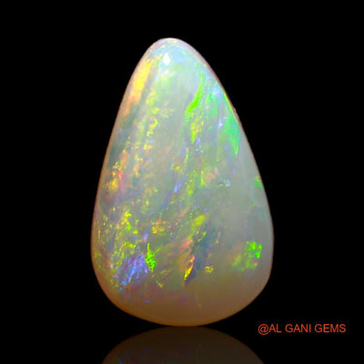Natural Fire Opal Gemstone 3.25 Cts Loose Pear Cabochon From Australia 14x9x3 mm A-645