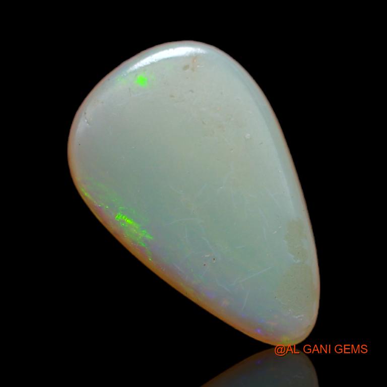 Natural Fire Opal Gemstone 3.25 Cts Loose Pear Cabochon From Australia 14x9x3 mm A-645