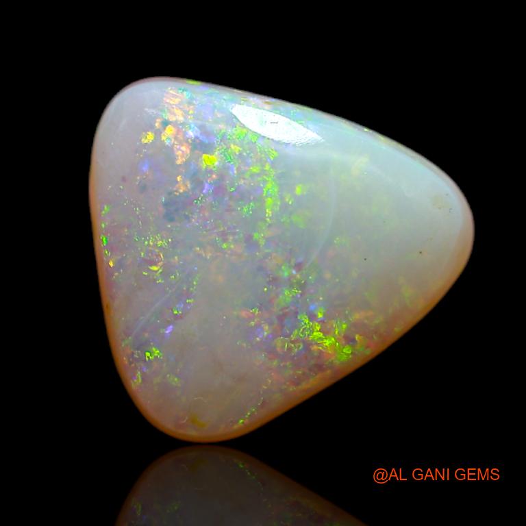 3.55 Cts Natural Australian Fire Opal Loose Gemstone Trillion Cabochon 12x11x4 mm A-647