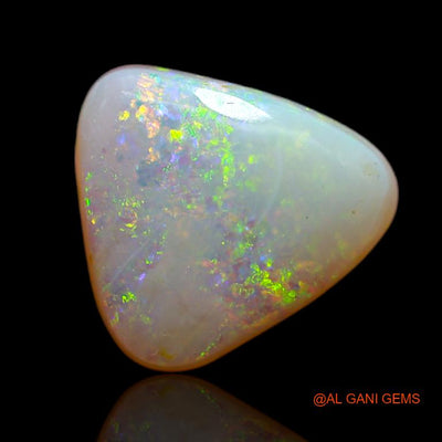 3.55 Cts Natural Australian Fire Opal Loose Gemstone Trillion Cabochon 12x11x4 mm A-647