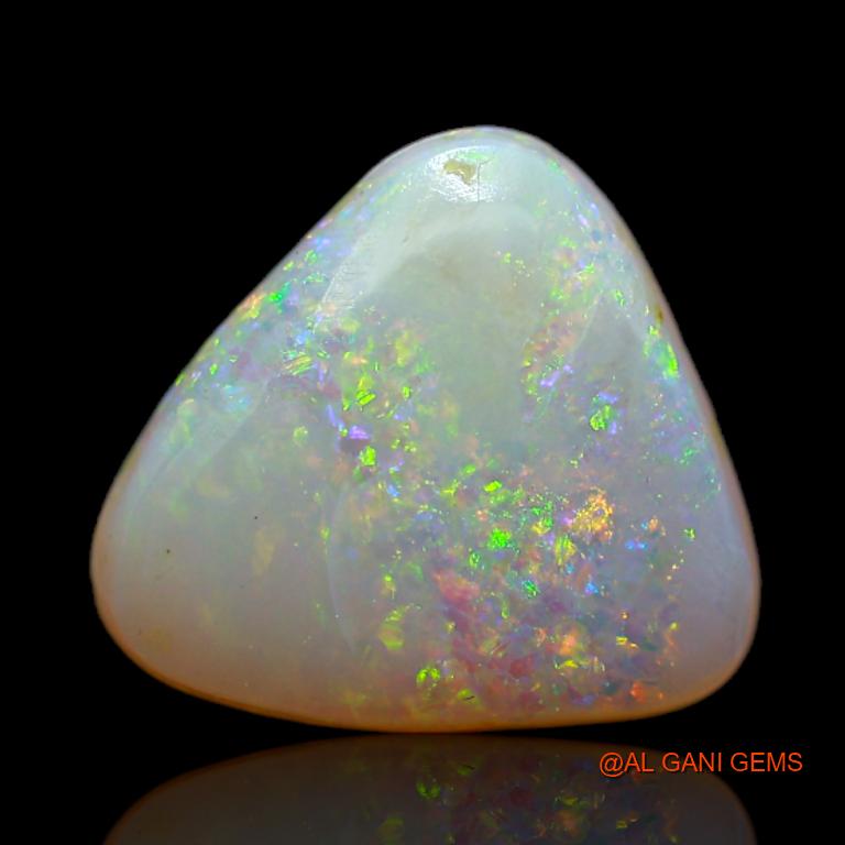 3.55 Cts Natural Australian Fire Opal Loose Gemstone Trillion Cabochon 12x11x4 mm A-647