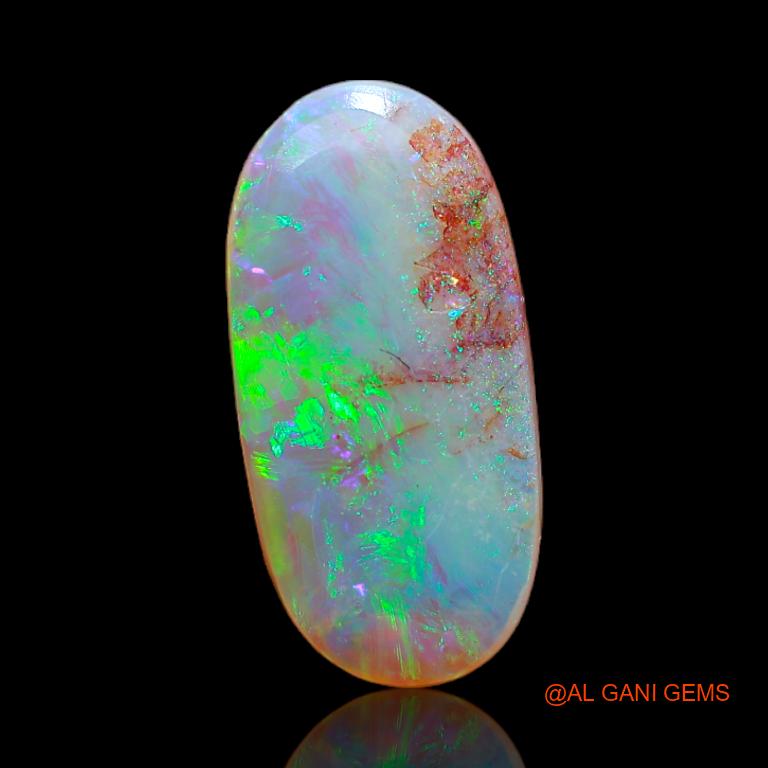 2.55 Cts Natural Australian Fire Opal Loose Gemstone Oval Cabochon 16x8x3 mm A-648