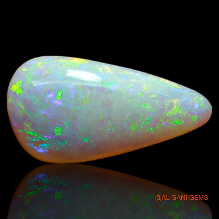 2.90 Cts Natural Australian Fire Opal Loose Gemstone Pear Cabochon 16x8x3 mm A-649