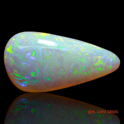 2.90 Cts Natural Australian Fire Opal Loose Gemstone Pear Cabochon 16x8x3 mm A-649