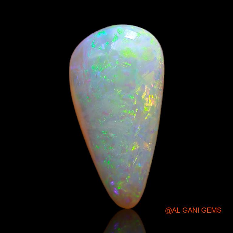2.90 Cts Natural Australian Fire Opal Loose Gemstone Pear Cabochon 16x8x3 mm A-649