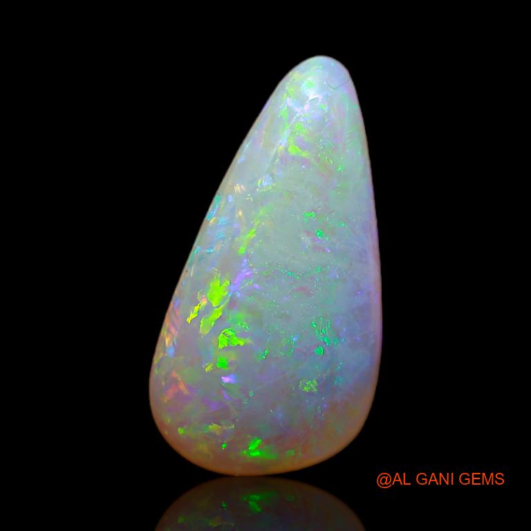 2.90 Cts Natural Australian Fire Opal Loose Gemstone Pear Cabochon 16x8x3 mm A-649