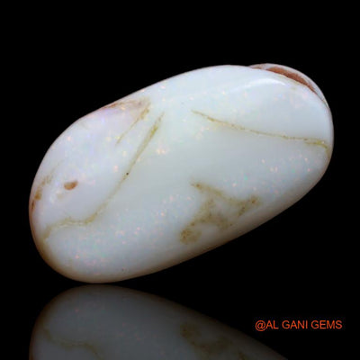 12.00 Cts Unheated Australian Fire Opal Loose Gemstone Fancy Cabochon Natural 22x12x7 mm A-64