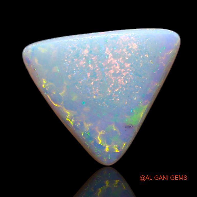2.40 Cts Natural Australian Fire Opal Trillion Cabochon Loose Gemstone For Jewelry 13x11x2 mm A-650