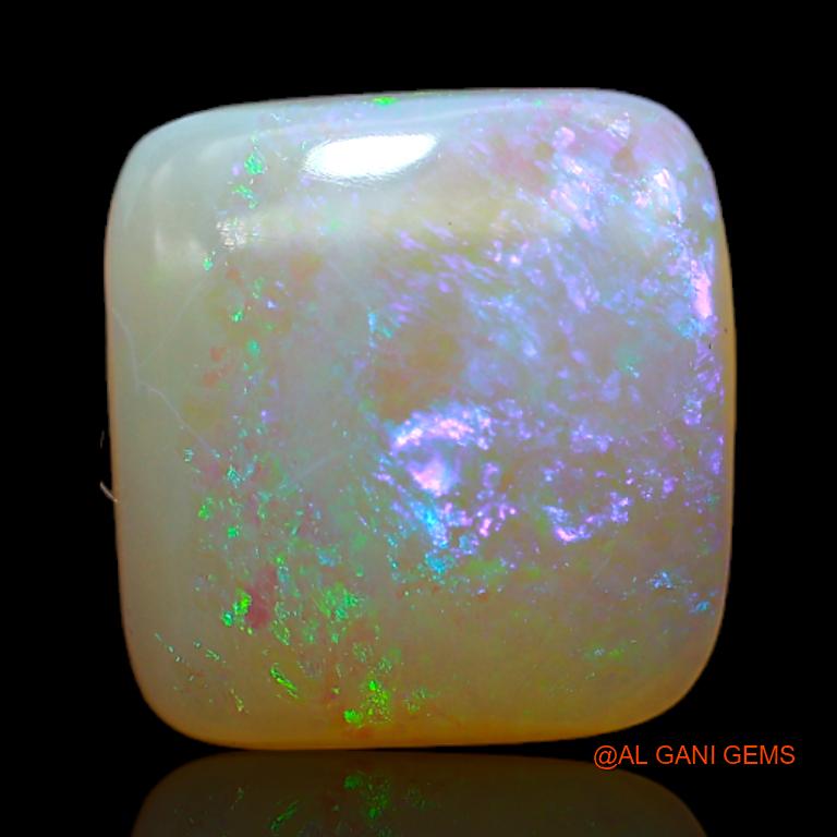 5.40 Cts Natural Australian Fire Opal Square Cabochon Loose Gemstone For Jewelry 12x11x4 mm A-651