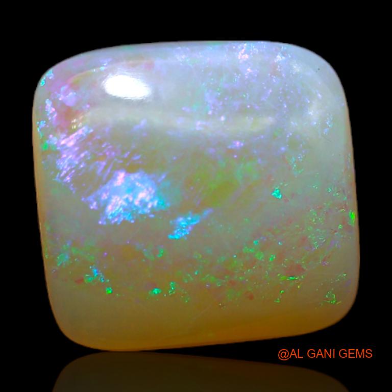 5.40 Cts Natural Australian Fire Opal Square Cabochon Loose Gemstone For Jewelry 12x11x4 mm A-651