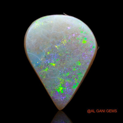 3.70 Cts Natural Australian Fire Opal Loose Gemstone Pear Cabochon 13x10x4 mm A-654