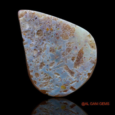 3.70 Cts Natural Australian Fire Opal Loose Gemstone Pear Cabochon 13x10x4 mm A-654