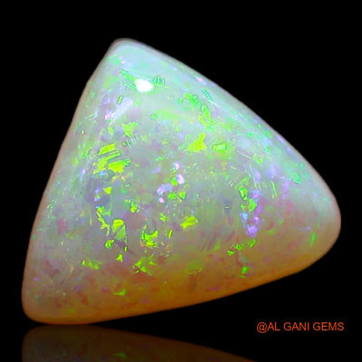 3.25 Cts Natural Australian Fire Opal Loose Gemstone Trillion Cabochon 10x10x4 mm A-655