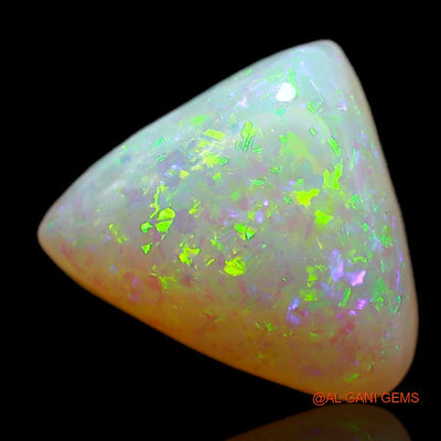 3.25 Cts Natural Australian Fire Opal Loose Gemstone Trillion Cabochon 10x10x4 mm A-655