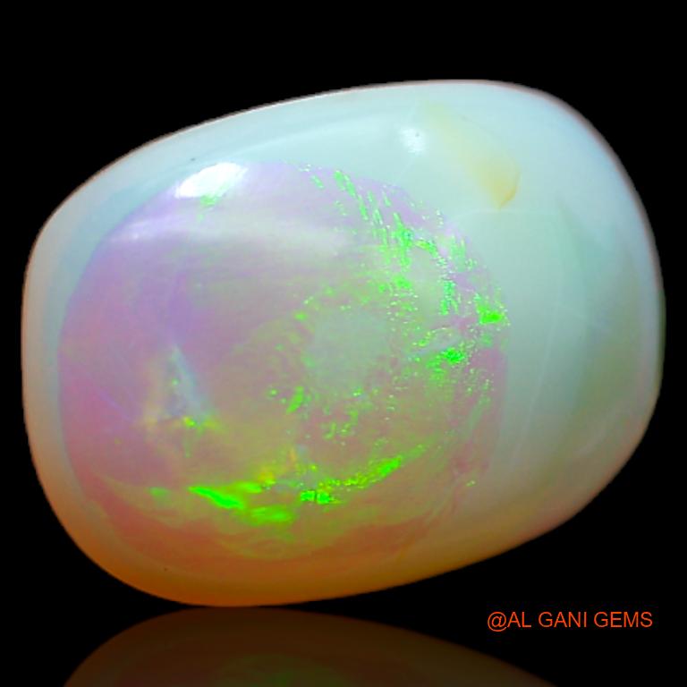 Natural Fire Opal Gemstone 3.90 Cts Loose Oval Cabochon From Australia 14x10x4 mm A-656