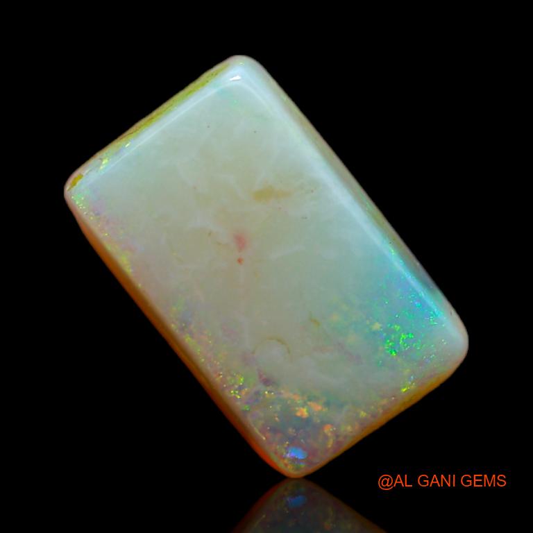 5.00 Cts Natural Australian Fire Opal Square Cabochon Loose Gemstone For Jewelry 12x7x6 mm A-657