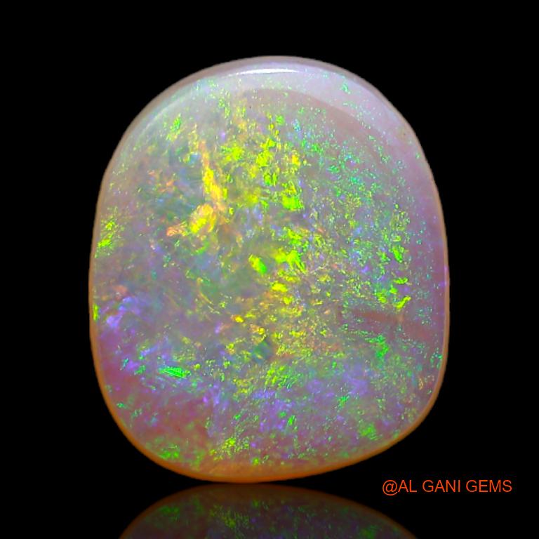 2.20 Cts Natural Australian Fire Opal Loose Gemstone Fancy Cabochon 11x10x2 mm A-658