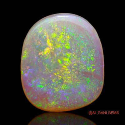2.20 Cts Natural Australian Fire Opal Loose Gemstone Fancy Cabochon 11x10x2 mm A-658