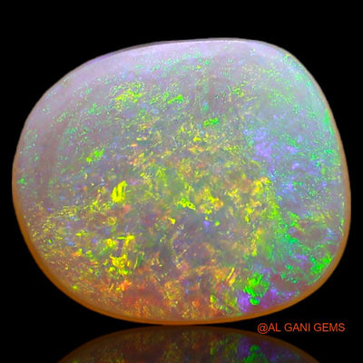 2.20 Cts Natural Australian Fire Opal Loose Gemstone Fancy Cabochon 11x10x2 mm A-658