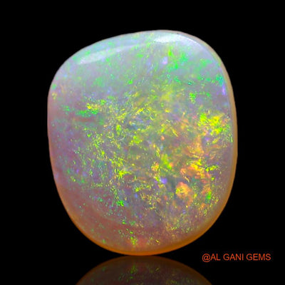 2.20 Cts Natural Australian Fire Opal Loose Gemstone Fancy Cabochon 11x10x2 mm A-658